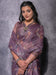 Purple Purple Sungudi Linen Blend Woven Saree
