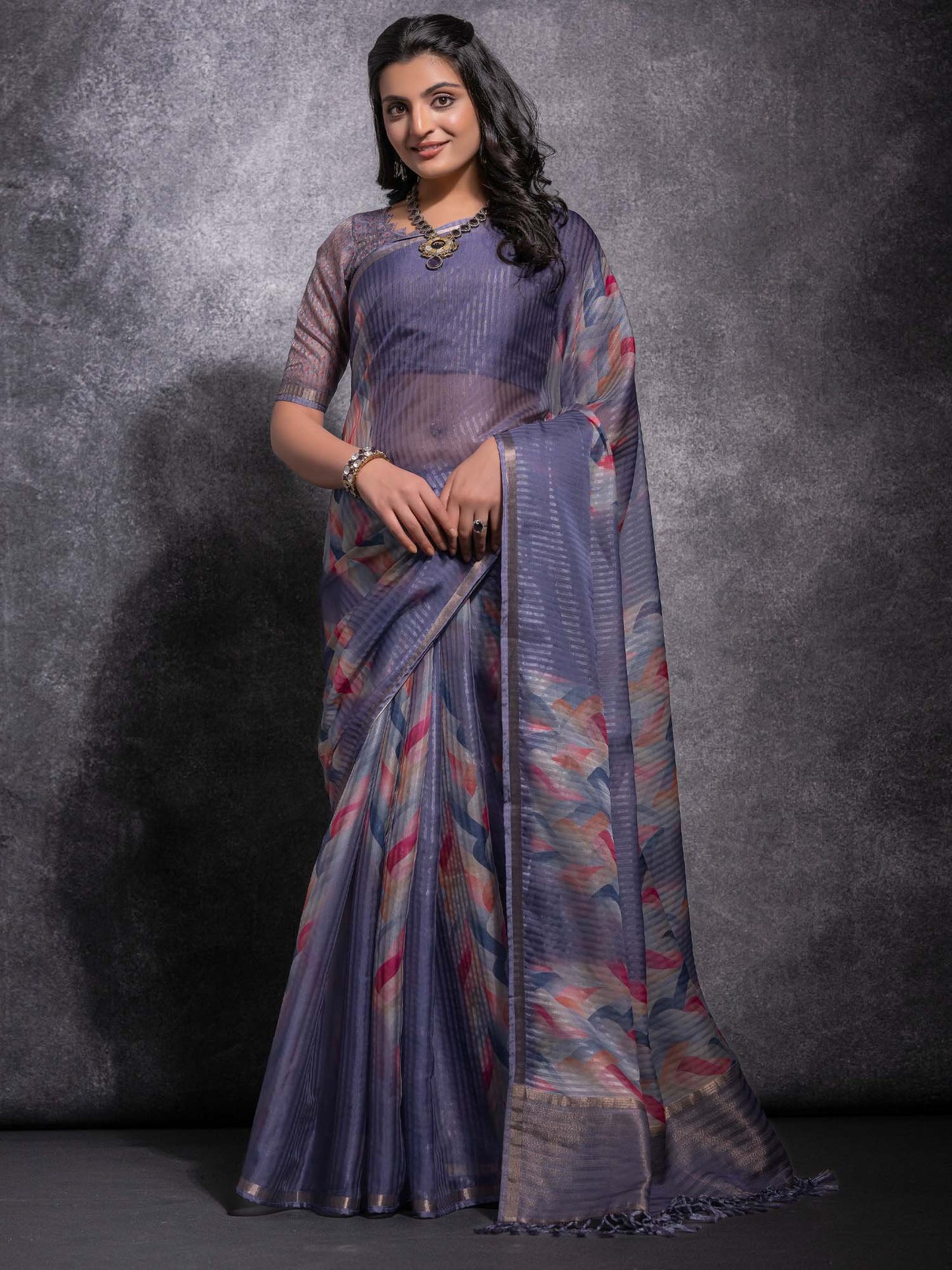 partywear designer saree for festive occasions