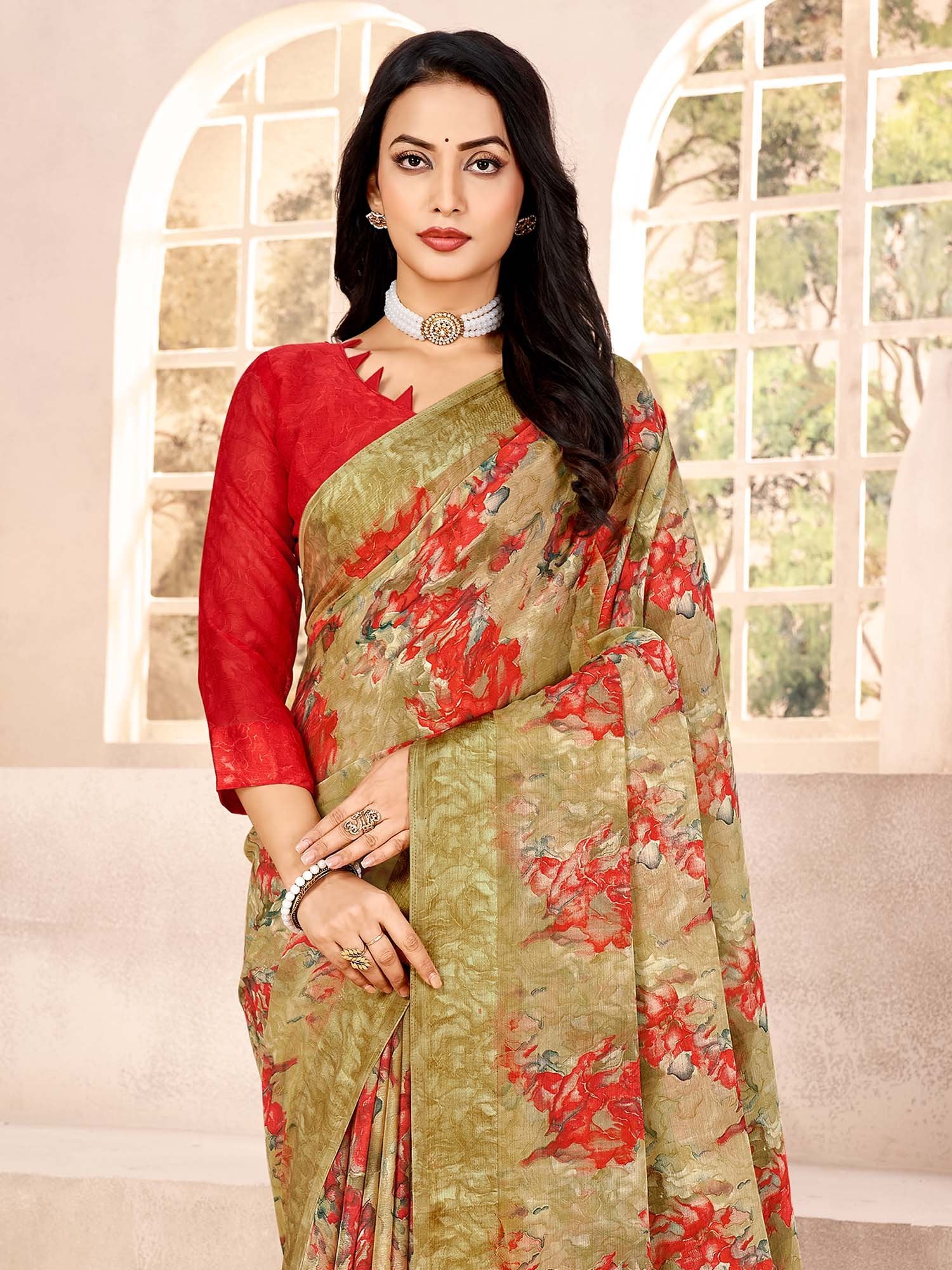 partywear designer saree for festive occasions