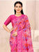 Pink Pink Bagru Chiffon Printed Saree