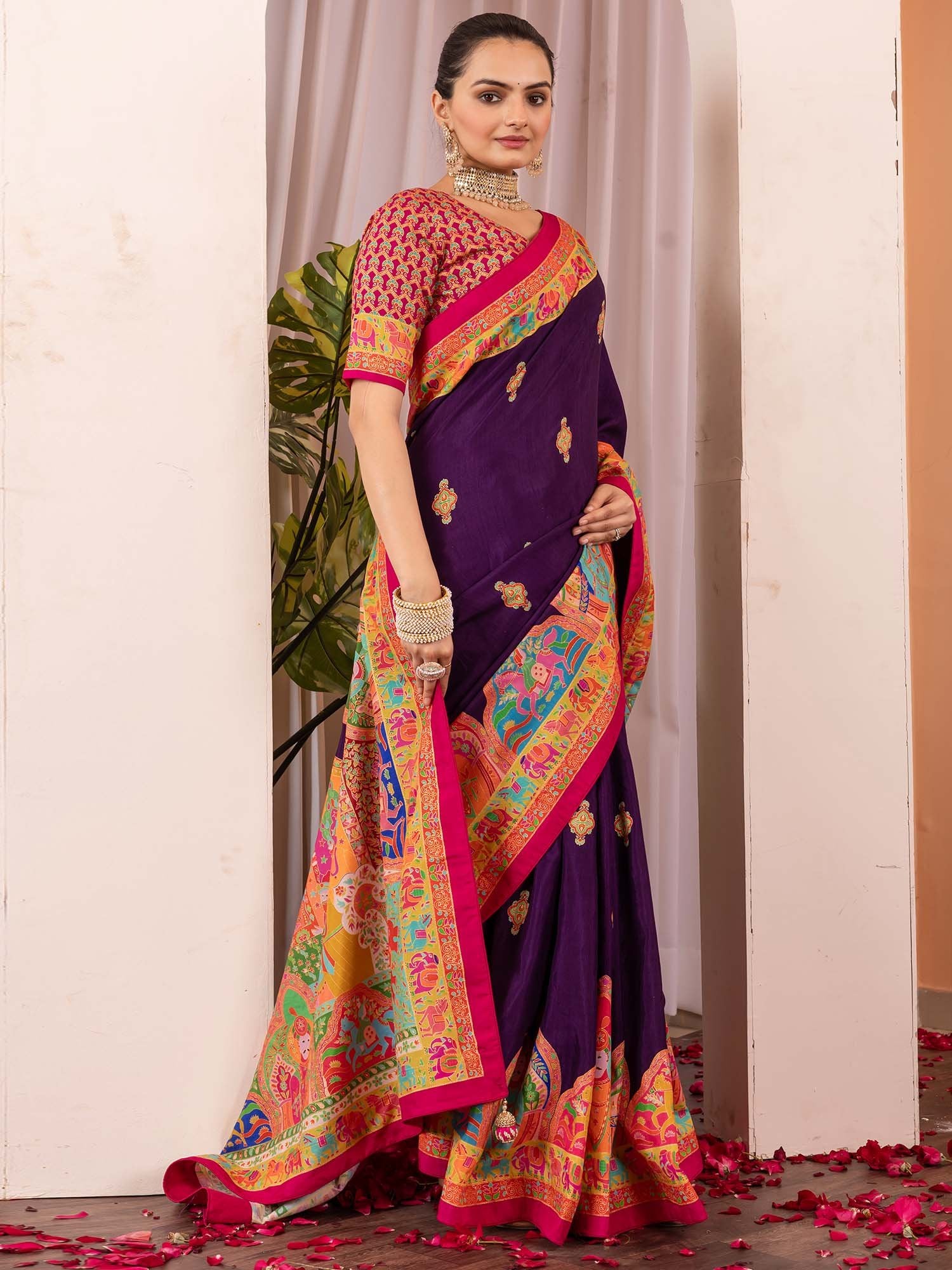 partywear designer saree for festive occasions