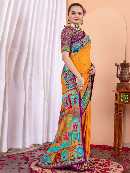 partywear designer saree for festive occasions