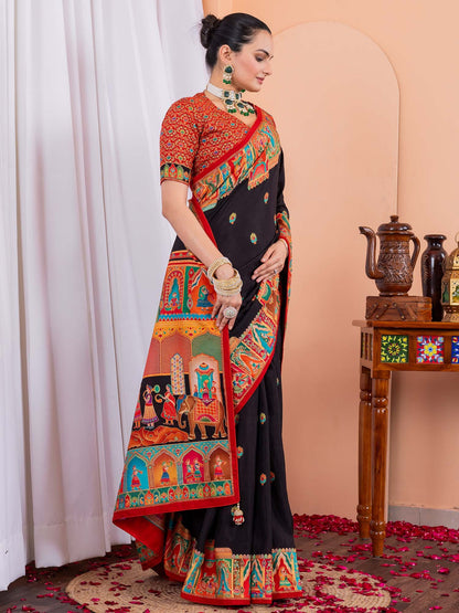 partywear designer saree for festive occasions