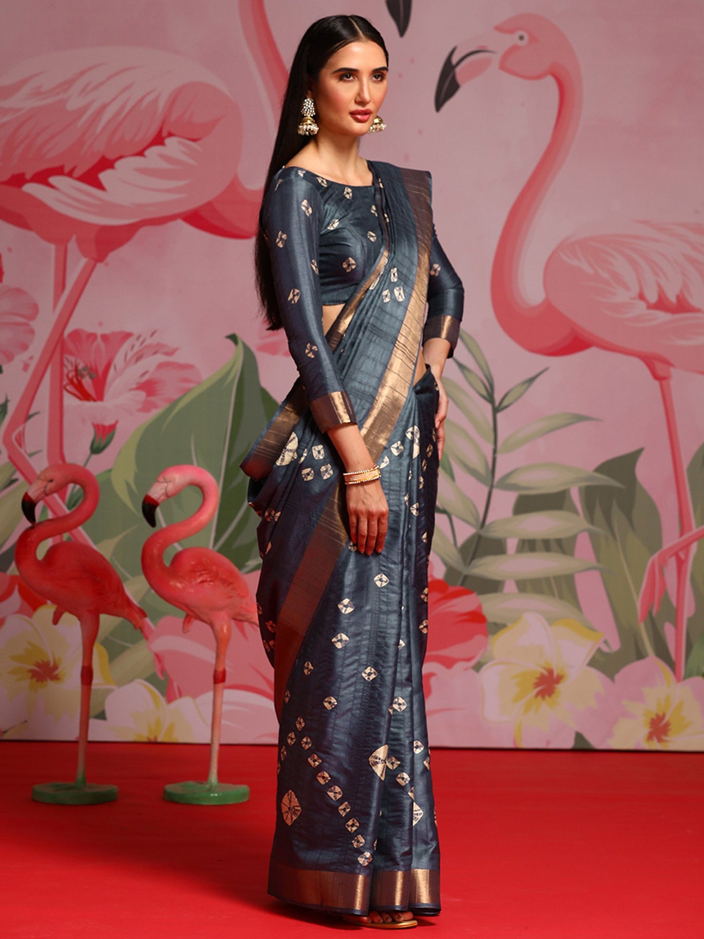 partywear designer saree for festive occasions