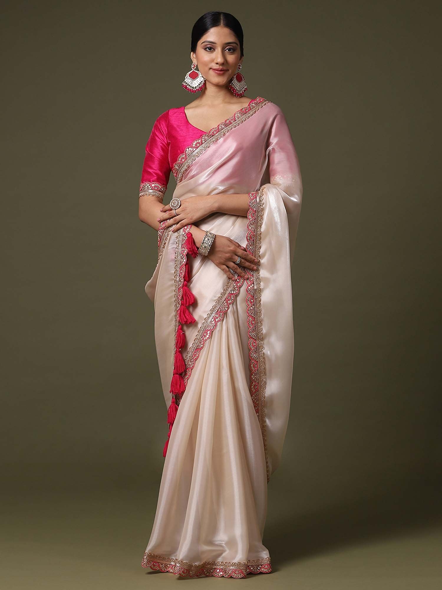 partywear designer saree for festive occasions