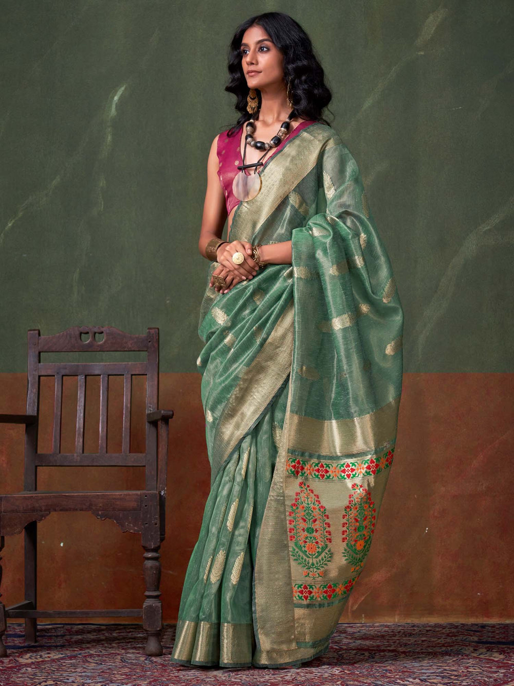 partywear designer saree for festive occasions