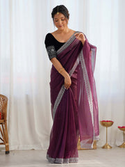 partywear designer saree for festive occasions