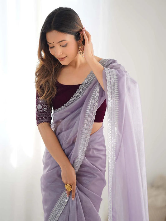 partywear designer saree for festive occasions