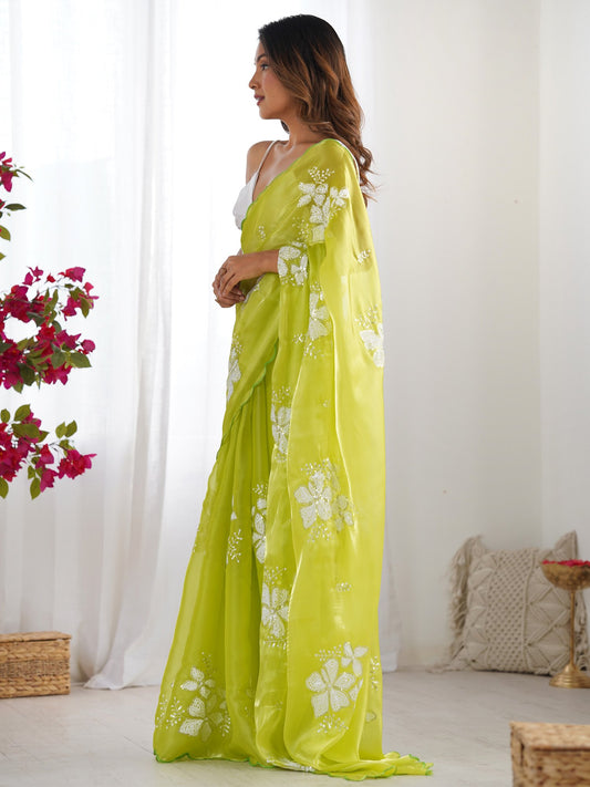 partywear designer saree for festive occasions