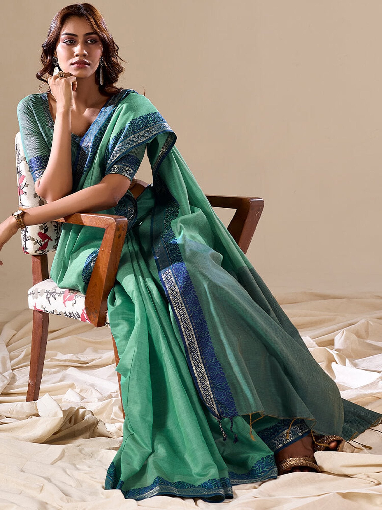partywear designer saree for festive occasions