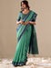 Green Teal Uppada Cotton Blend Woven Saree