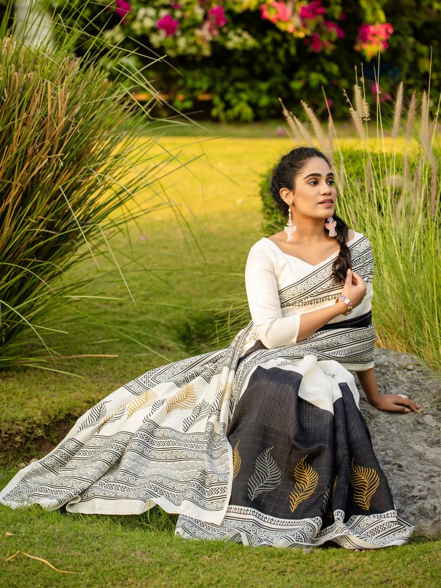 partywear designer saree for festive occasions