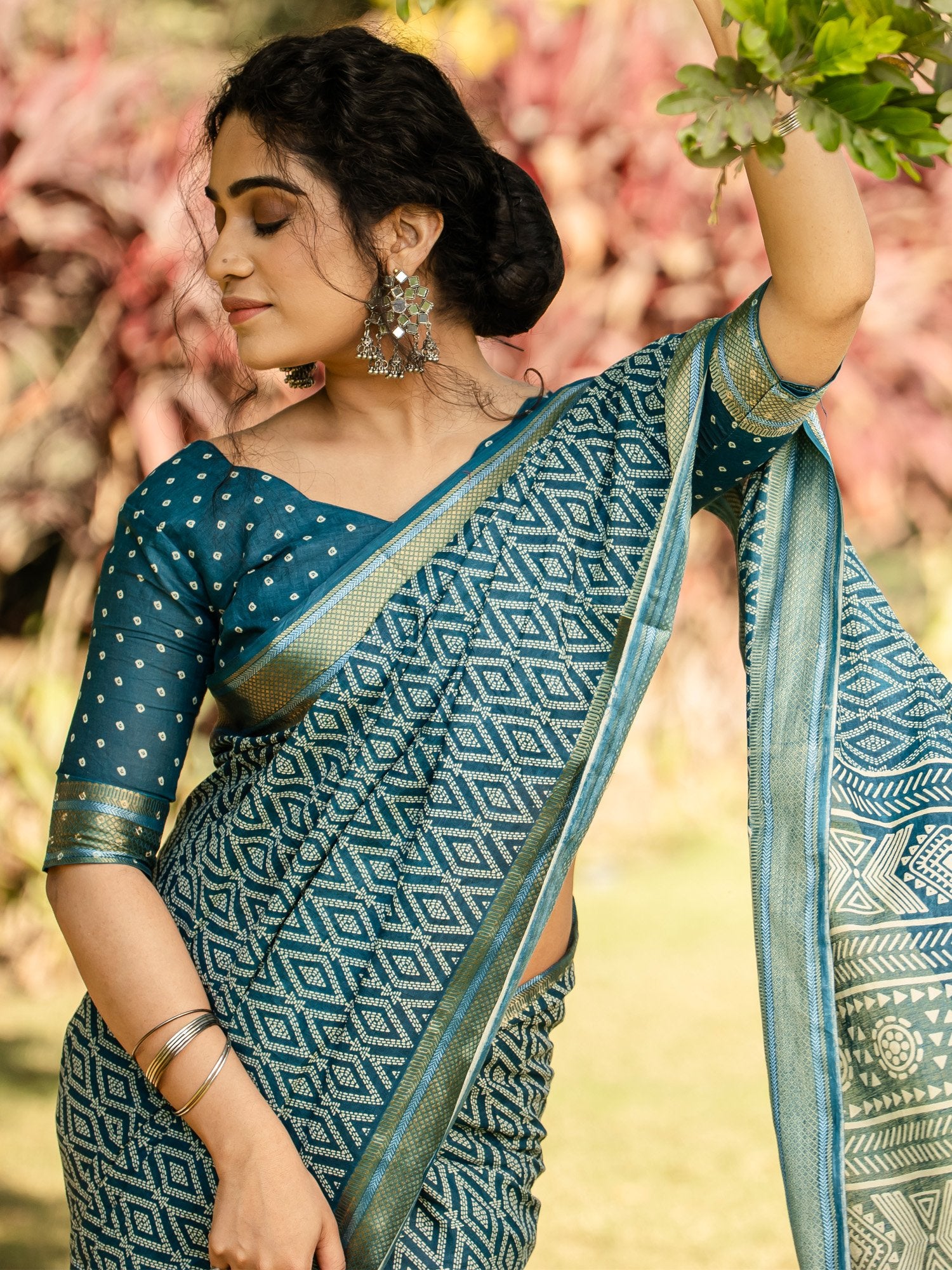 partywear designer saree for festive occasions