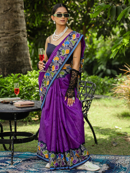 partywear designer saree for festive occasions