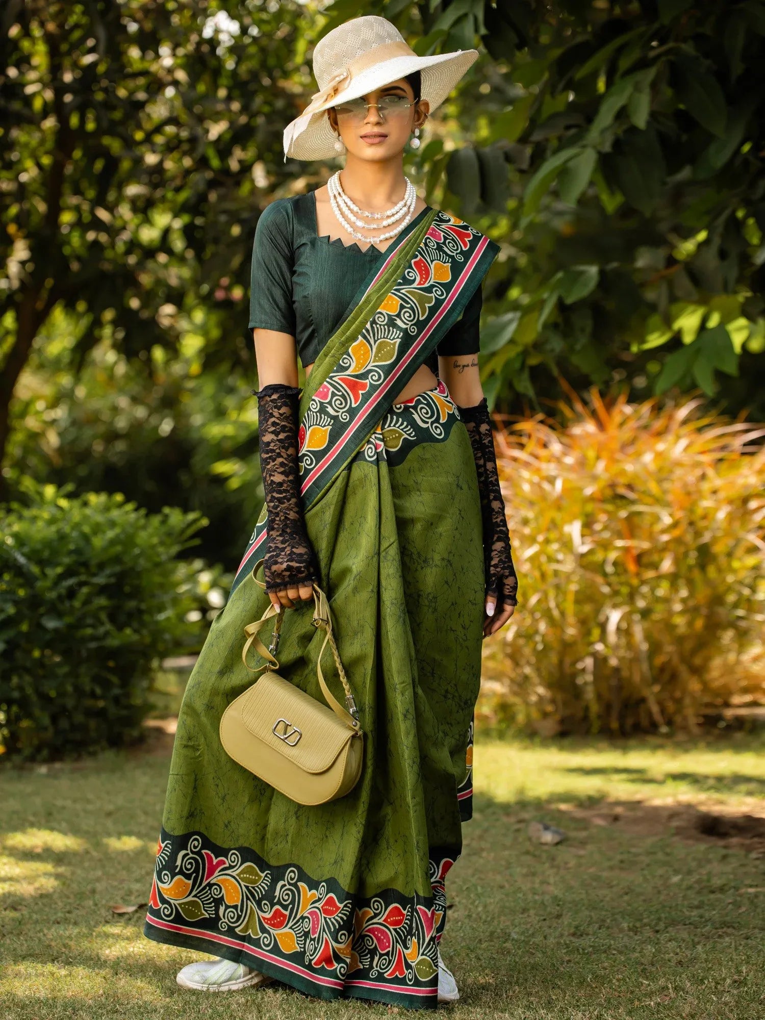 partywear designer saree for festive occasions