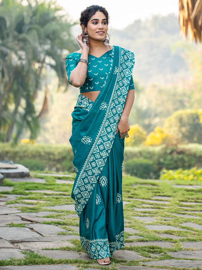 partywear designer saree for festive occasions