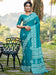 Blue Blue Bagh Cotton Blend Printed Saree
