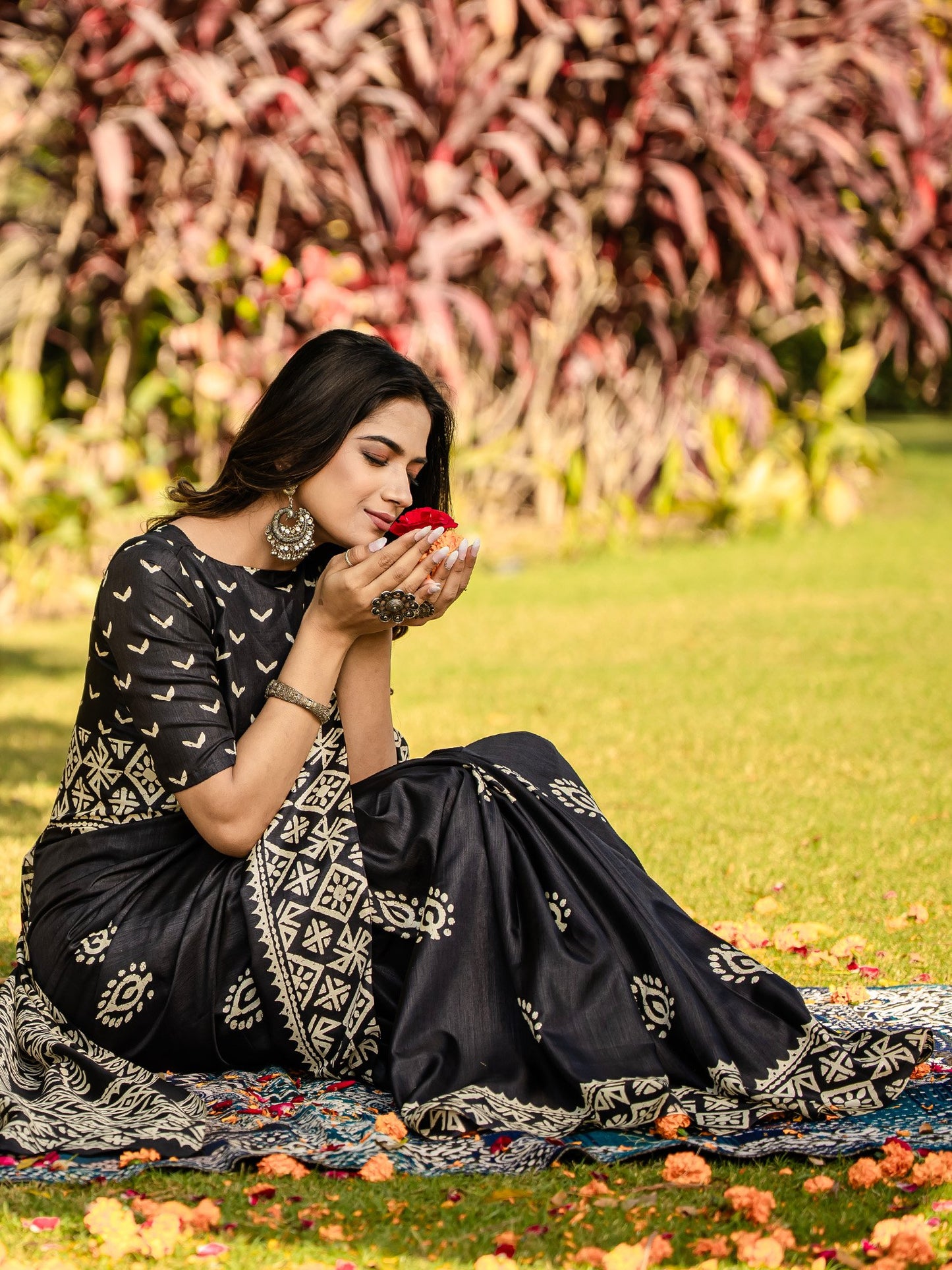 partywear designer saree for festive occasions