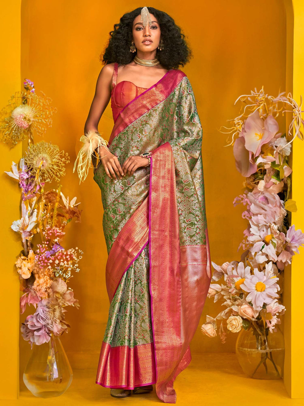 partywear designer saree for festive occasions