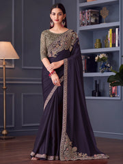 partywear designer saree for festive occasions