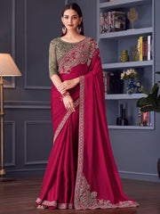 partywear designer saree for festive occasions