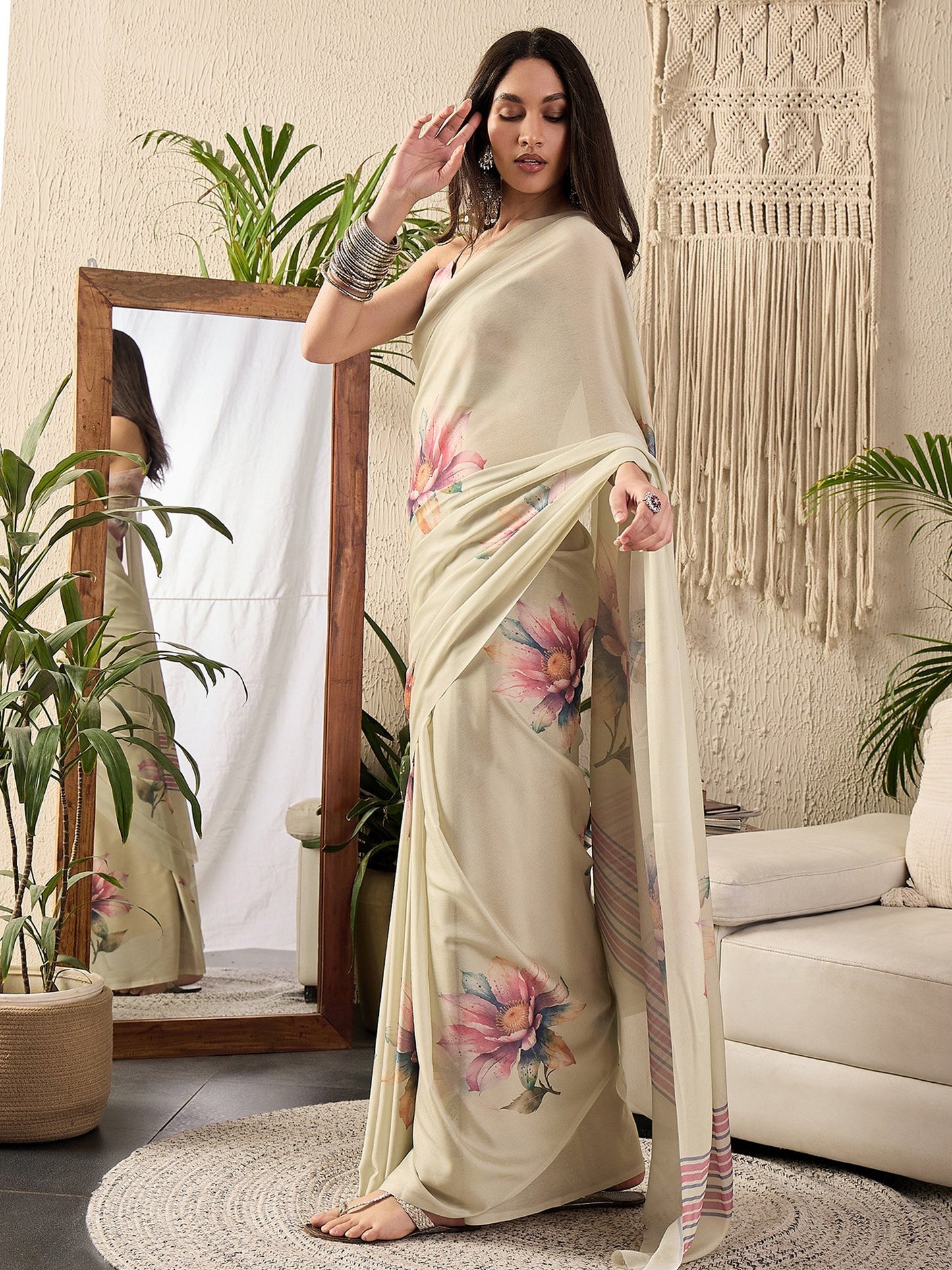partywear designer saree for festive occasions