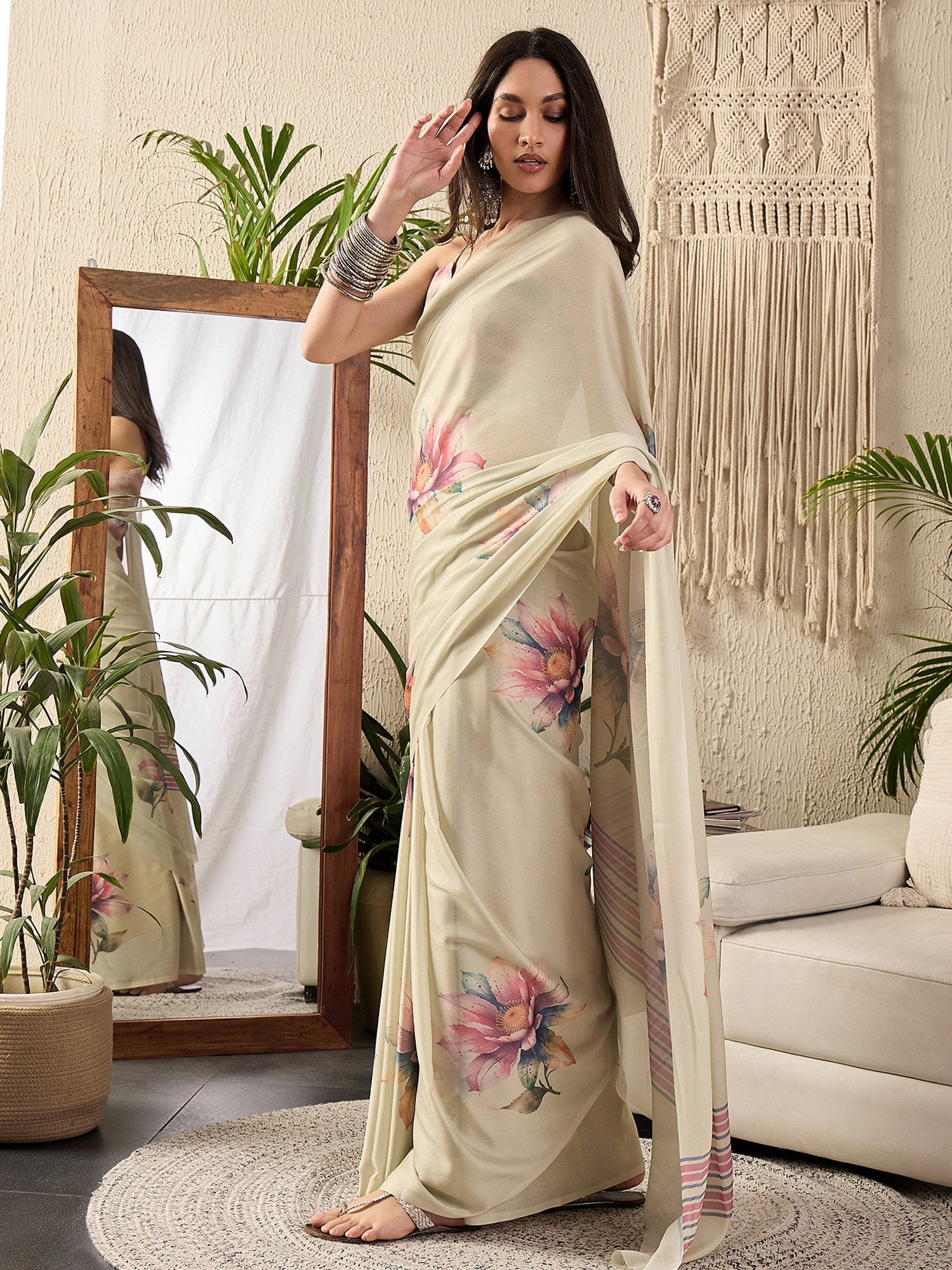 partywear designer saree for festive occasions