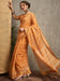 Orange Orange Bagh Linen Printed Saree