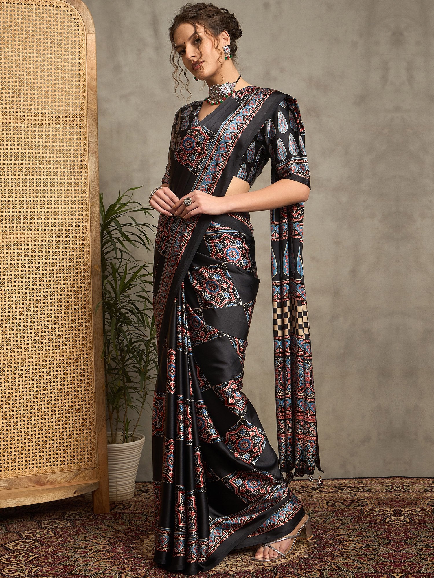 partywear designer saree for festive occasions