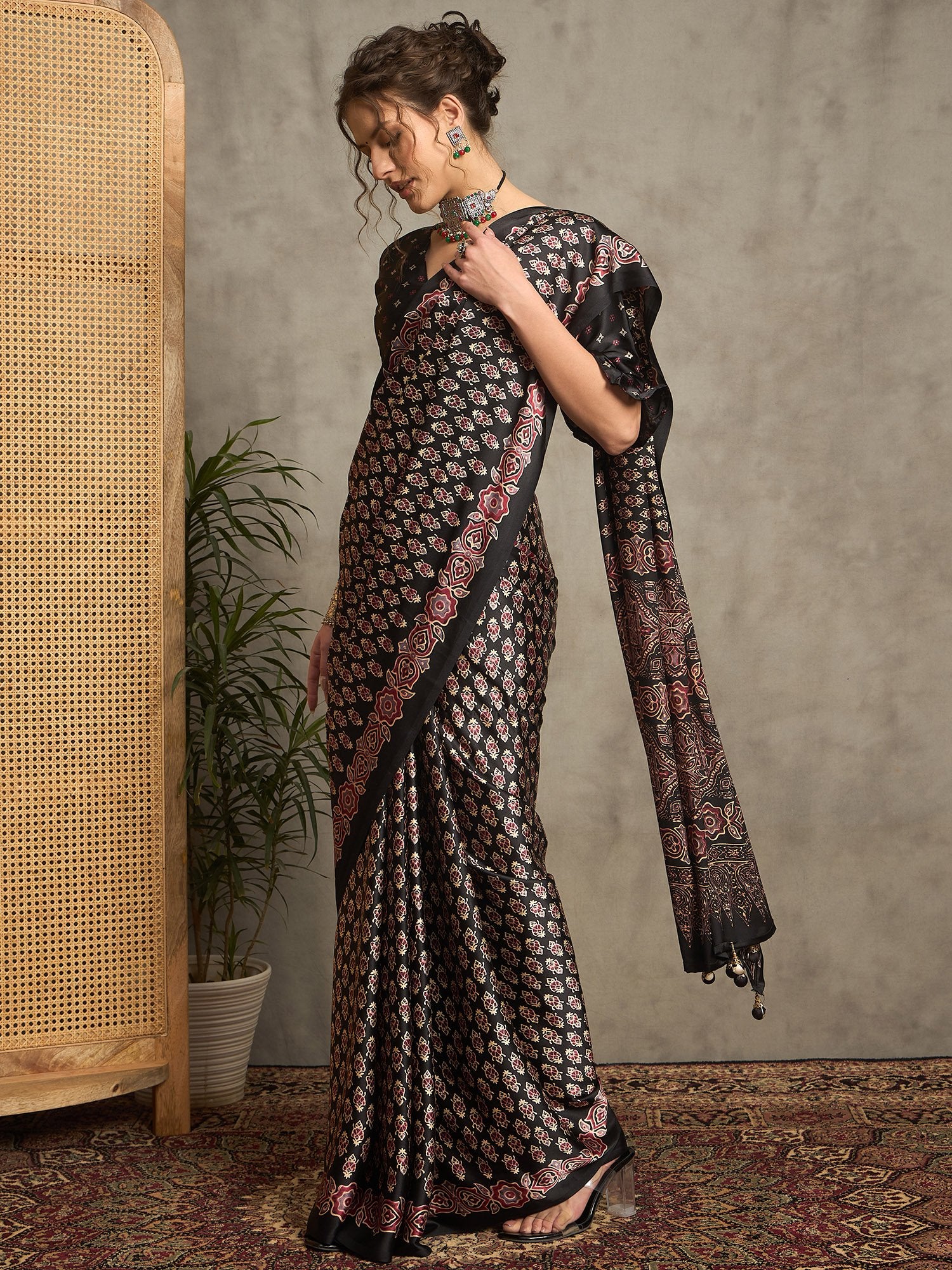 partywear designer saree for festive occasions