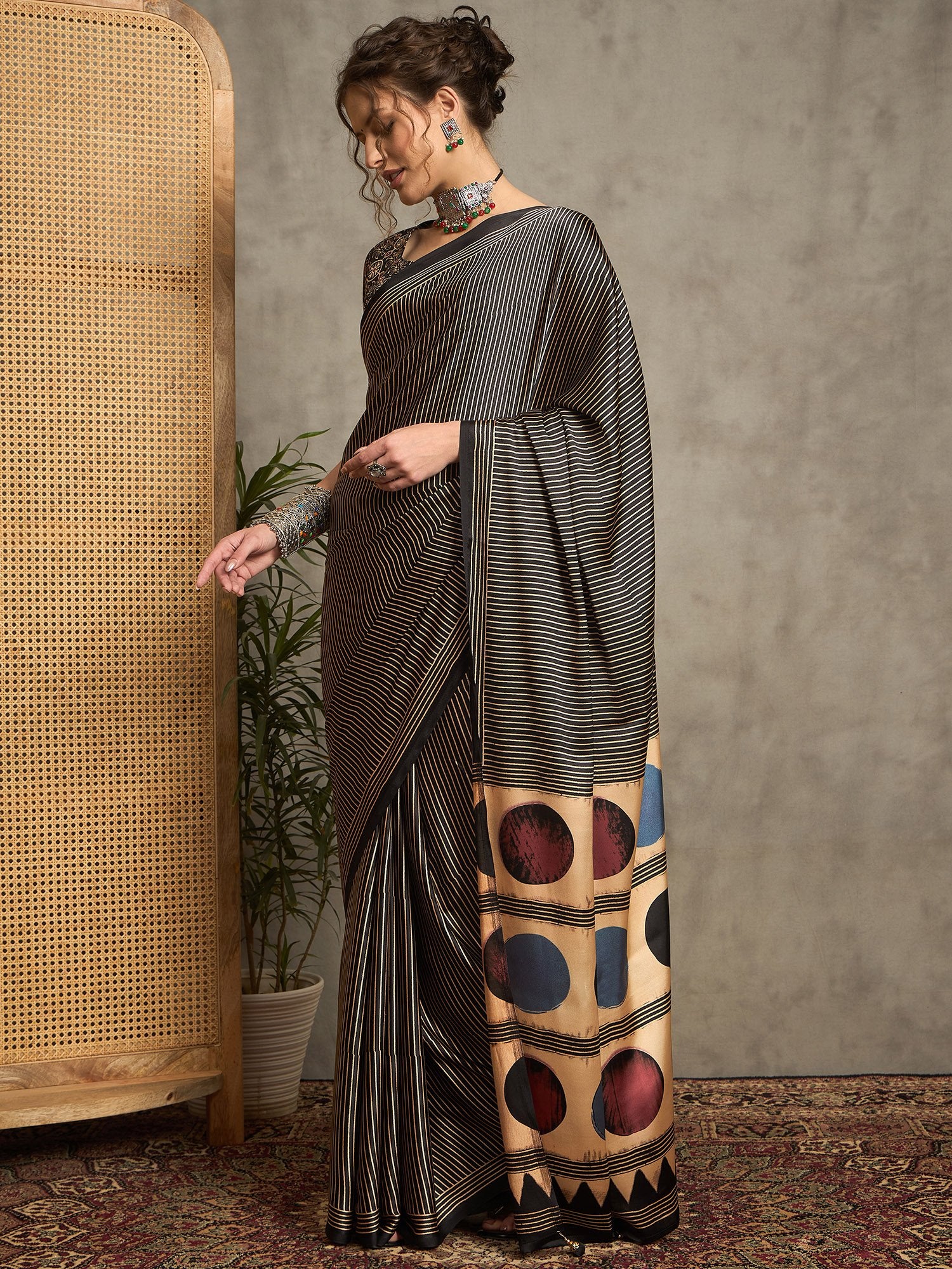 partywear designer saree for festive occasions