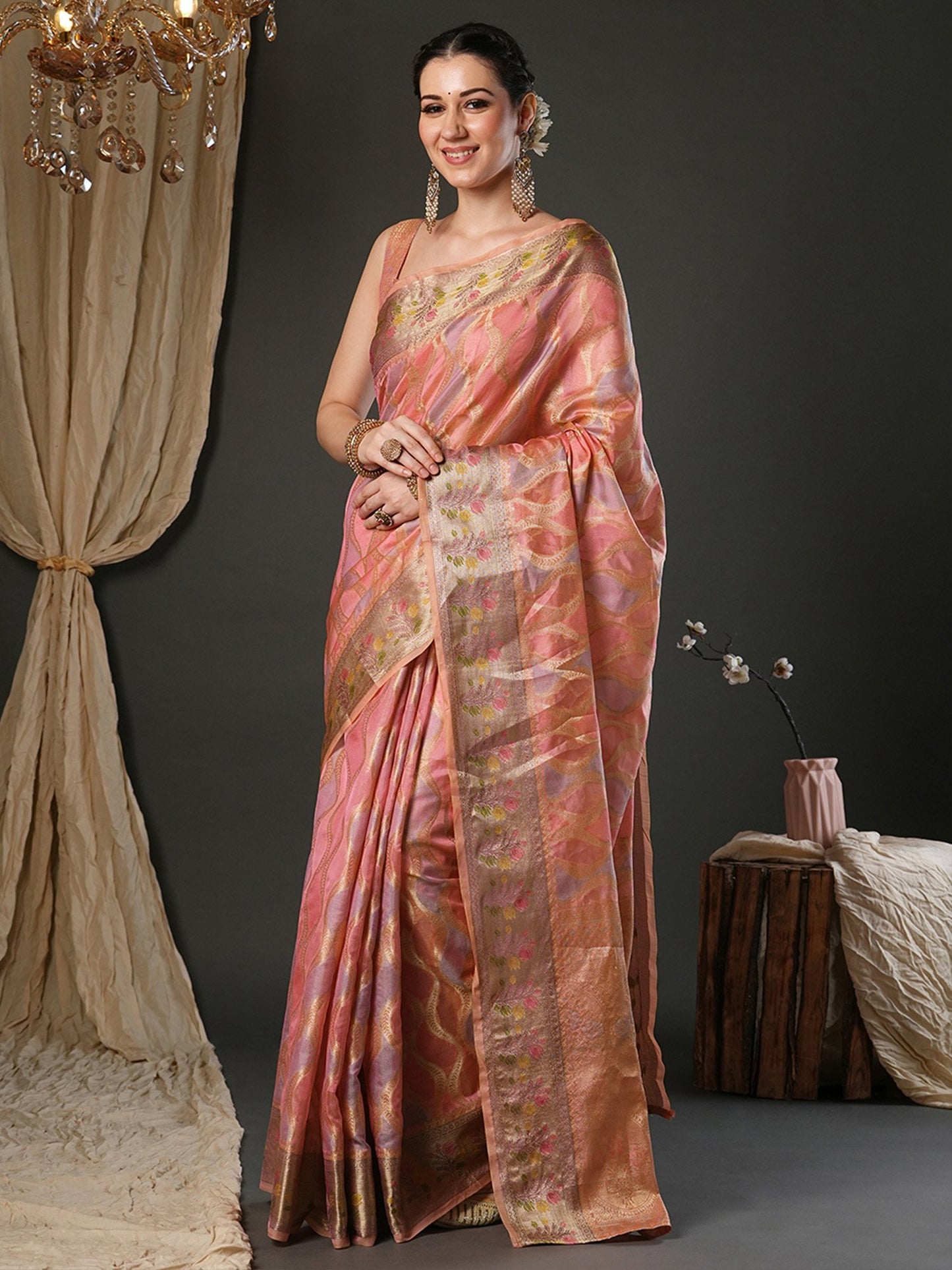 partywear designer saree for festive occasions