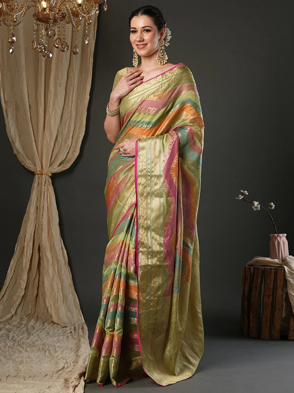 partywear designer saree for festive occasions