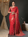 Red Red Kanjeevaram Pure Georgette Woven Saree