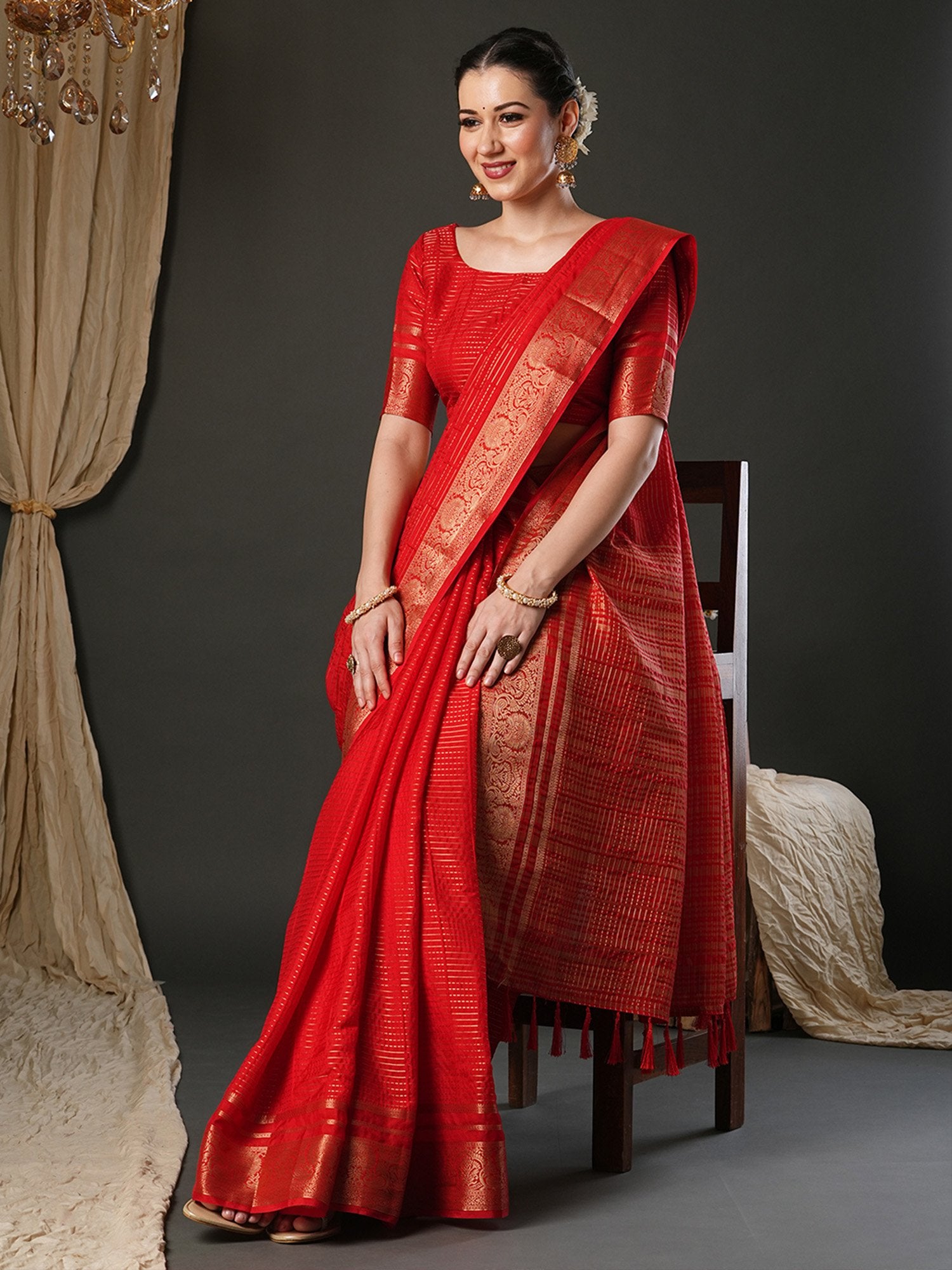partywear designer saree for festive occasions