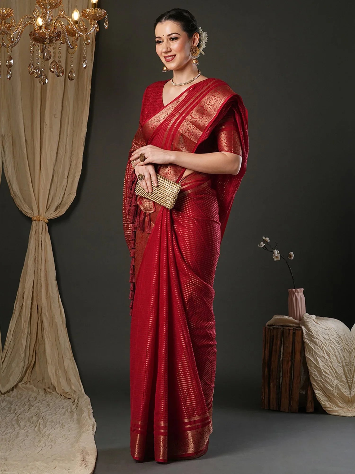 partywear designer saree for festive occasions