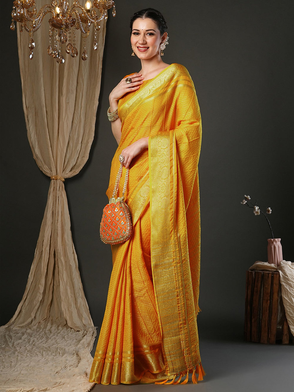 partywear designer saree for festive occasions