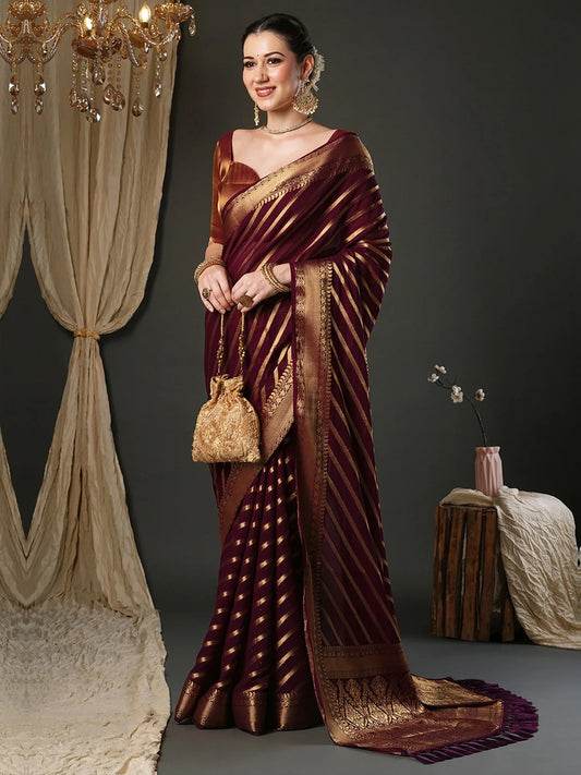 partywear designer saree for festive occasions