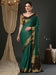 Green Teal Kanjeevaram Pure Georgette Woven Saree