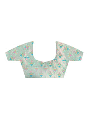 Sea Banarasi Tissue Woven Saree