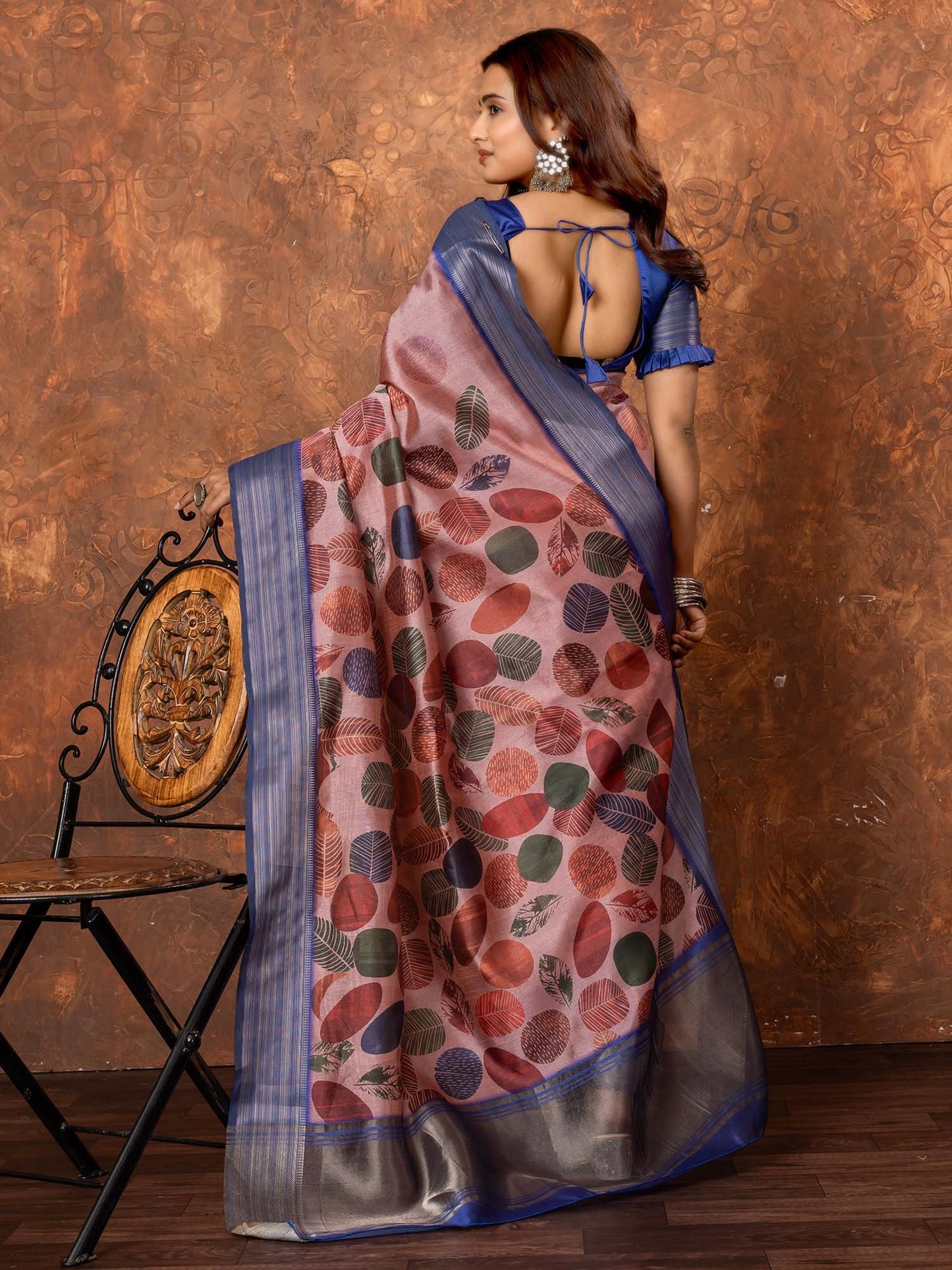 partywear designer saree for festive occasions