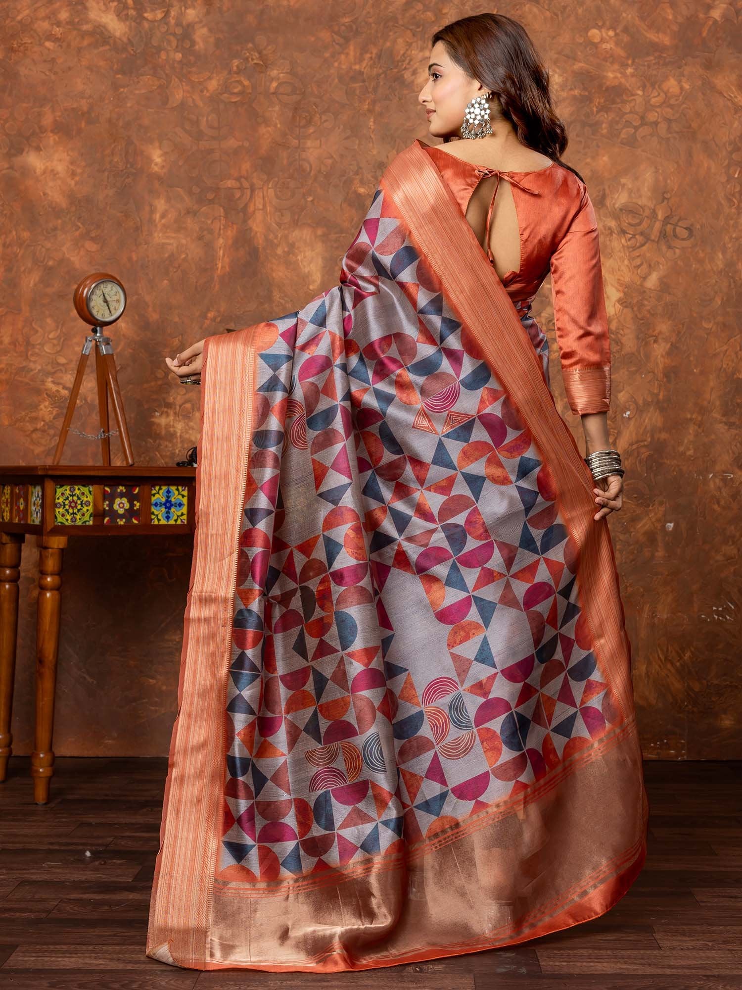 partywear designer saree for festive occasions