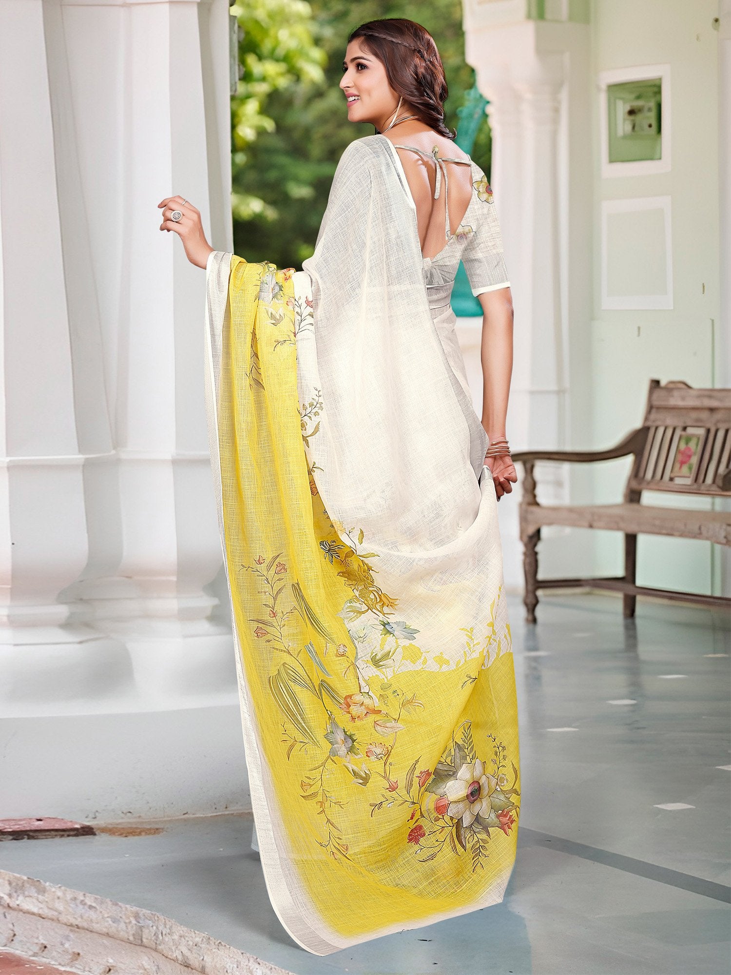partywear designer saree for festive occasions