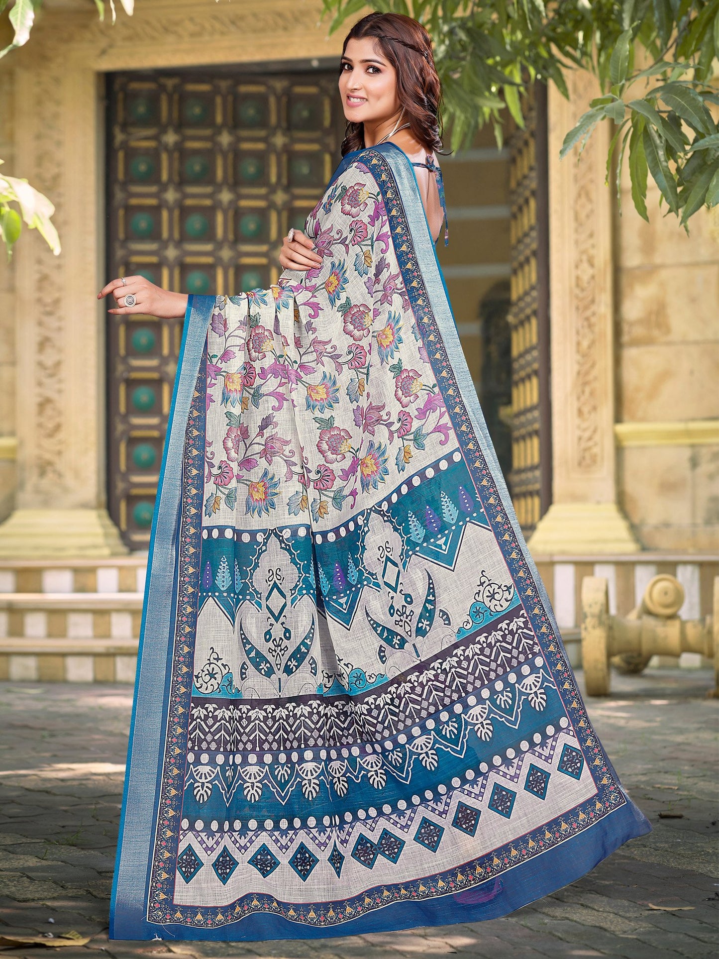 partywear designer saree for festive occasions