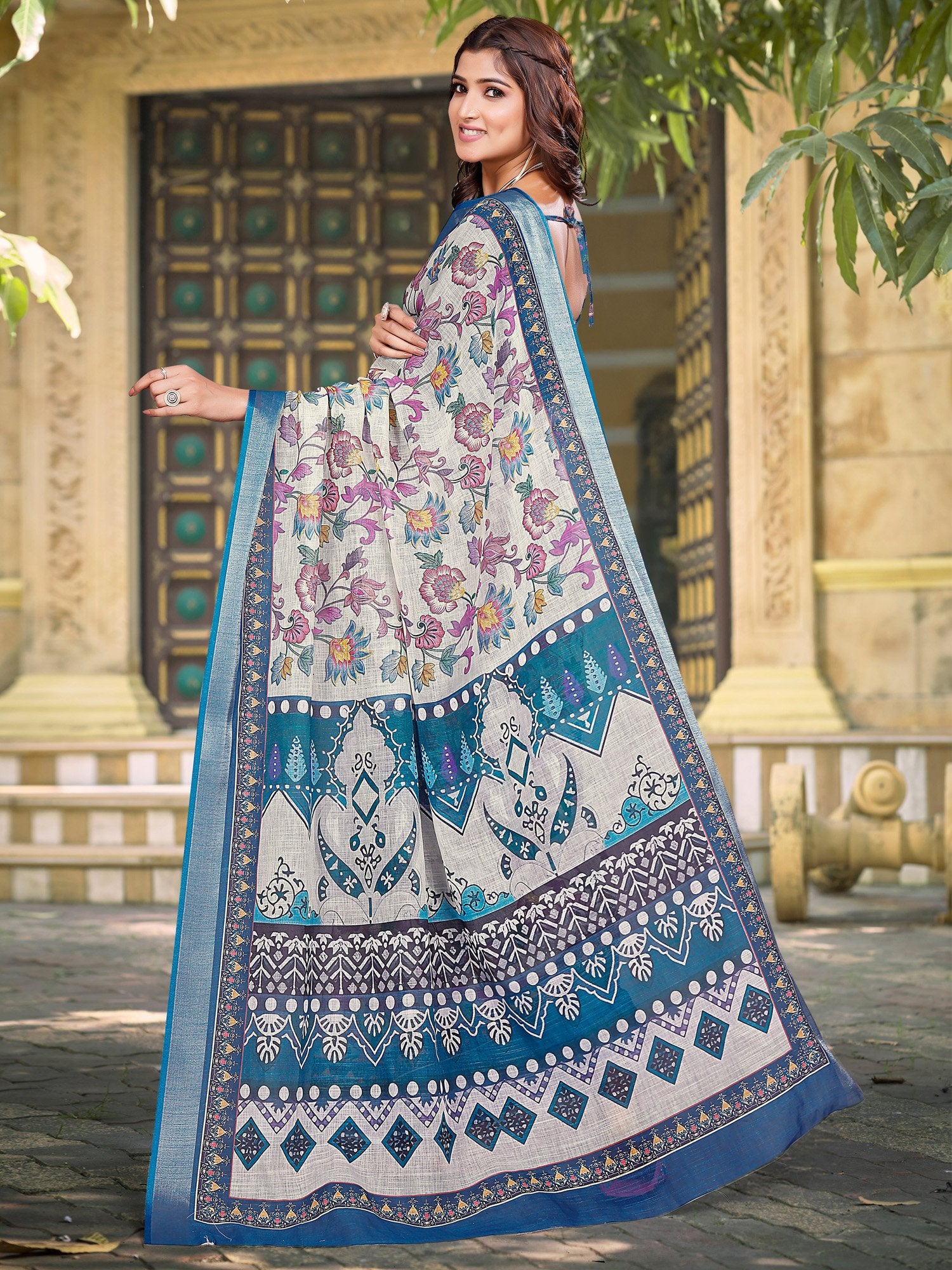partywear designer saree for festive occasions
