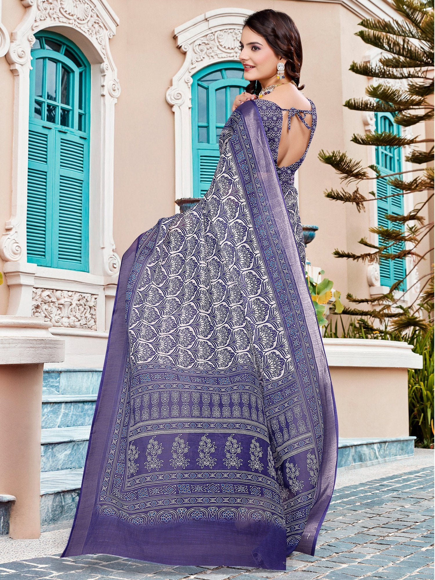 partywear designer saree for festive occasions