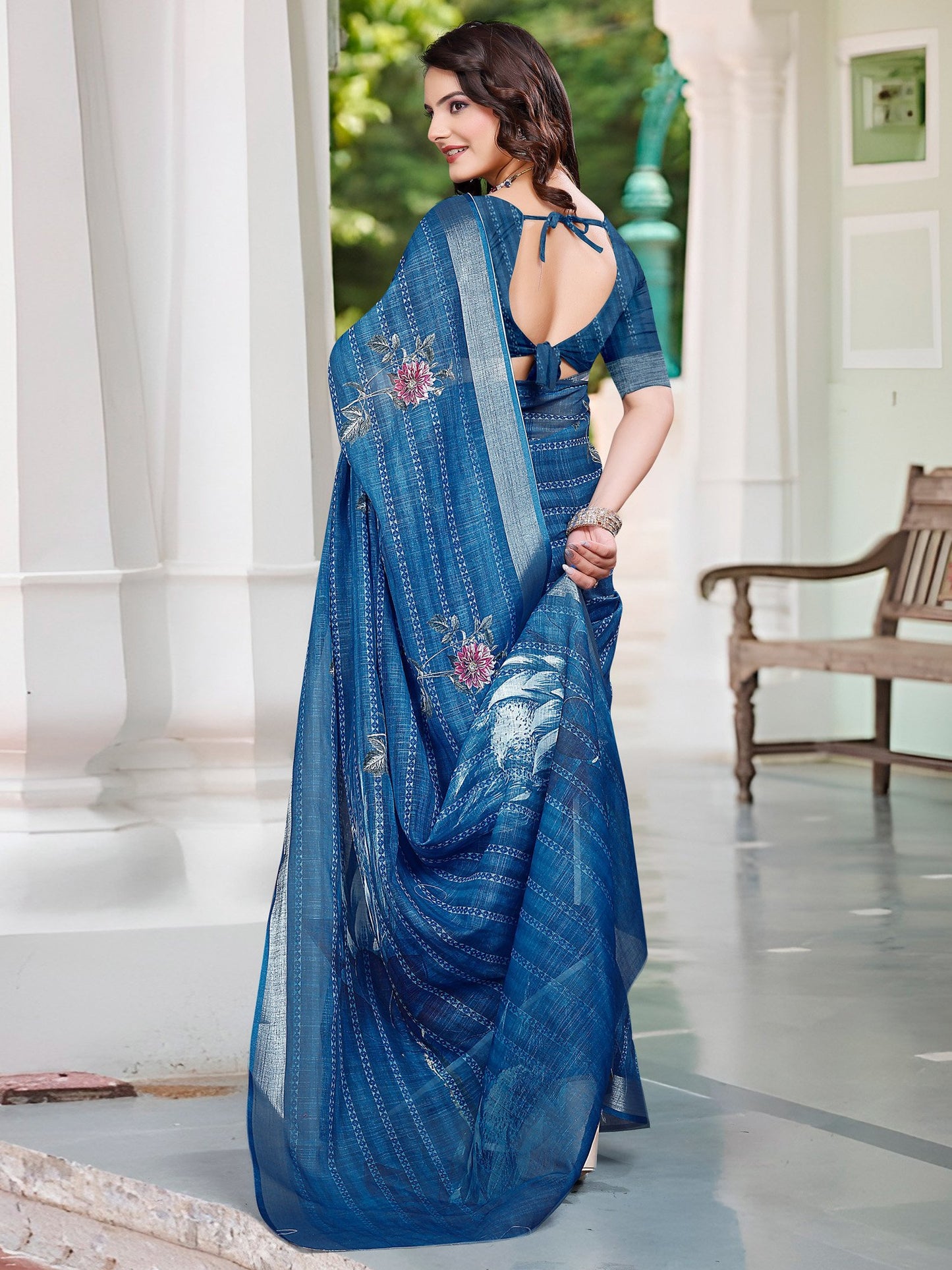 partywear designer saree for festive occasions