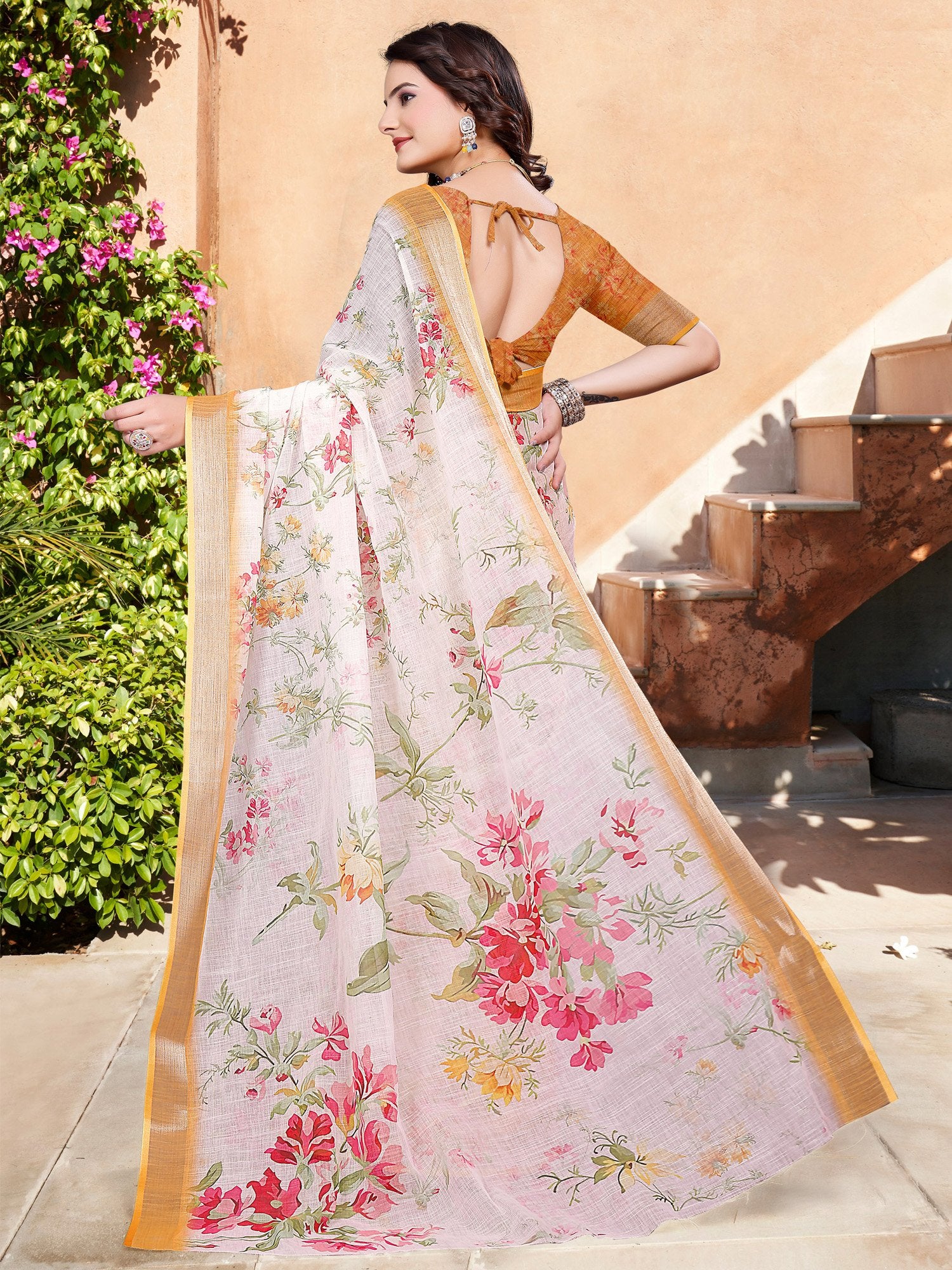 partywear designer saree for festive occasions