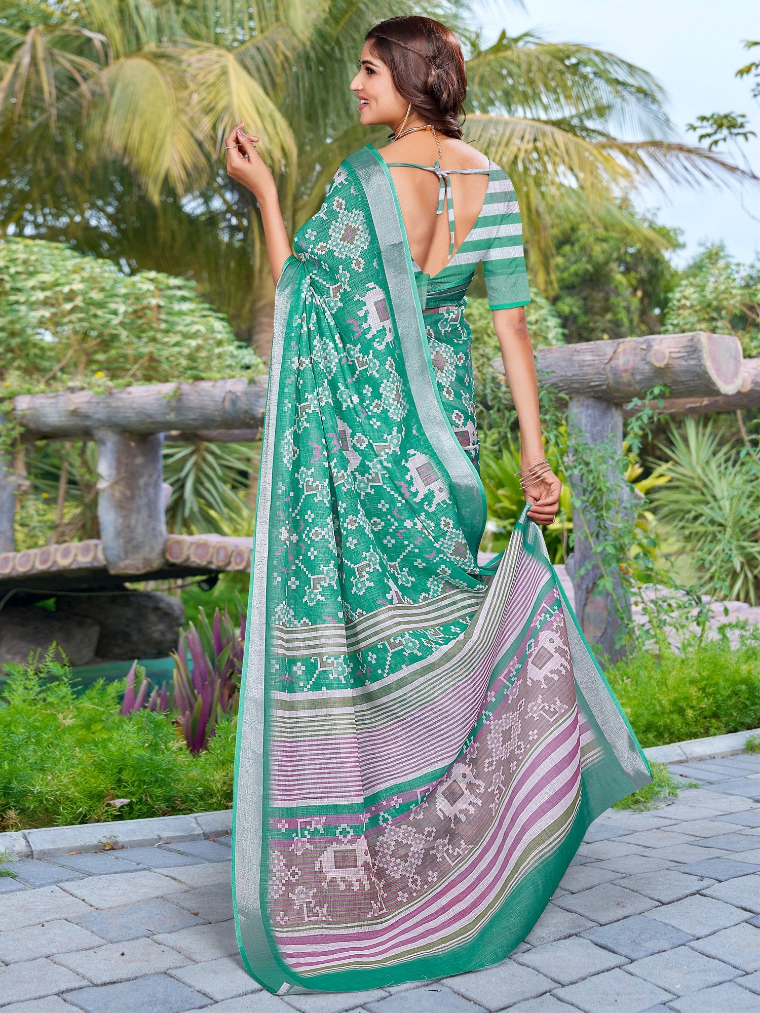 partywear designer saree for festive occasions