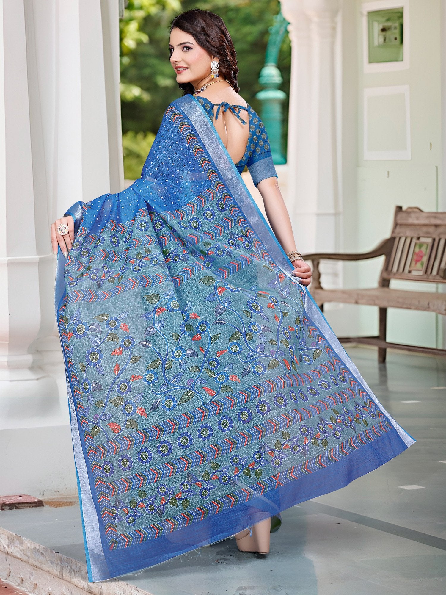 partywear designer saree for festive occasions